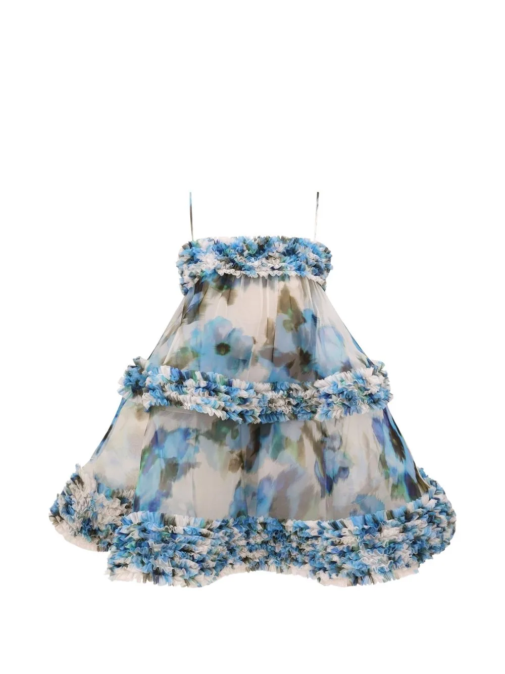 Alchemy Floral-Print Ruffled Mini Dress