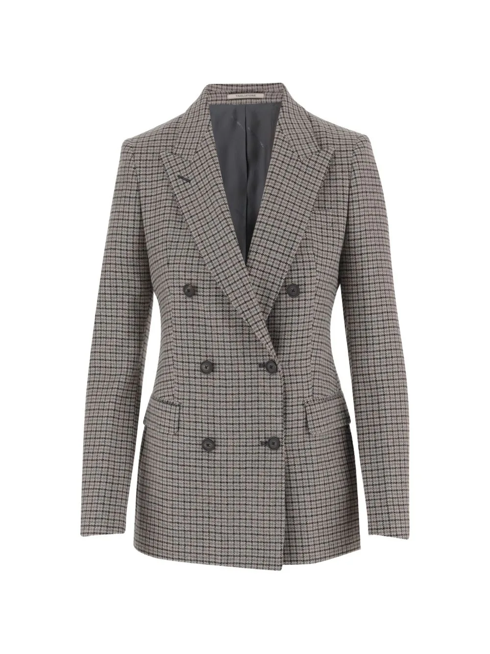 Double-Breasted Houndstooth Blazer by Tagliatore