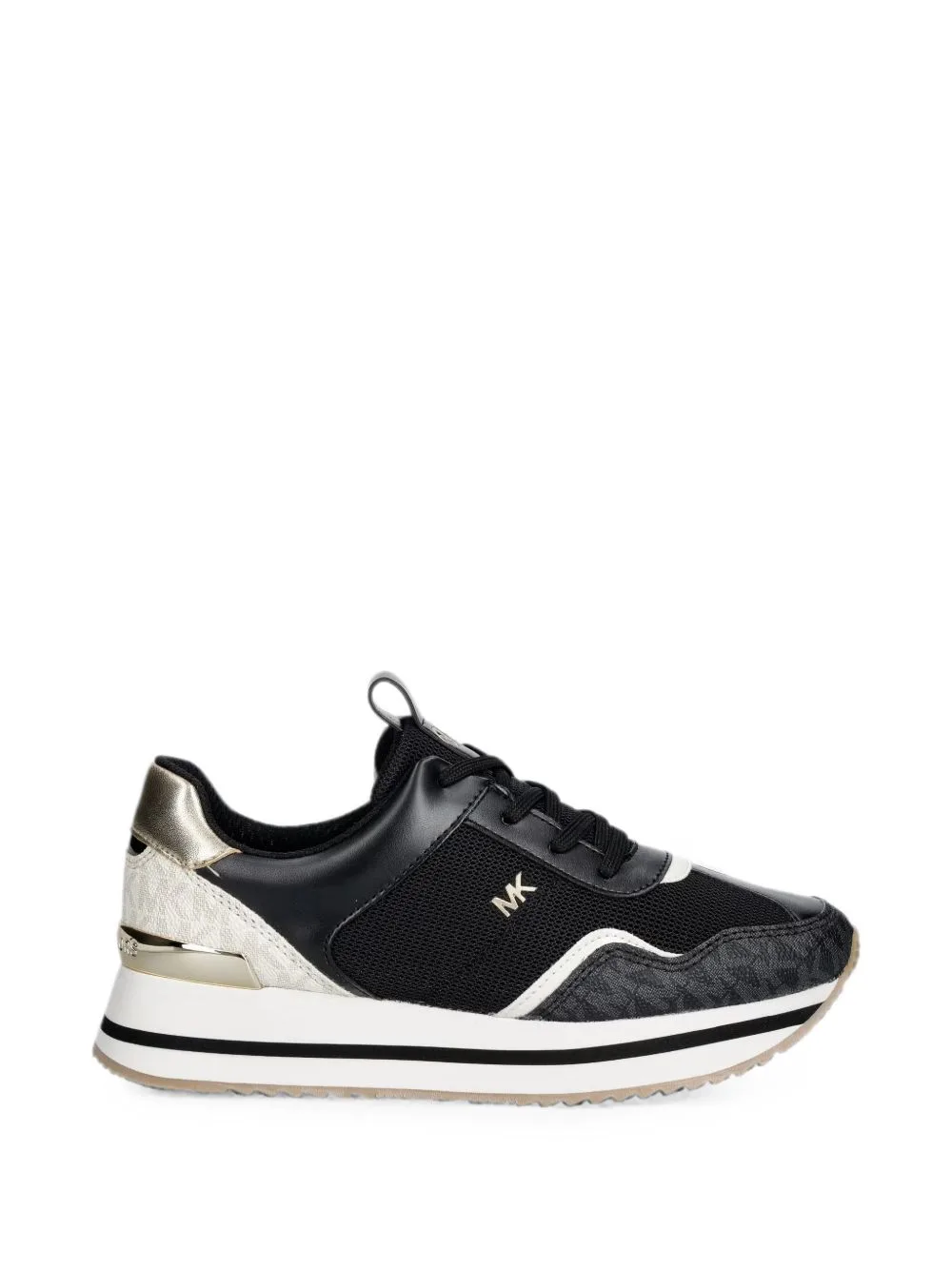 Logo-Print Mesh Sneakers
