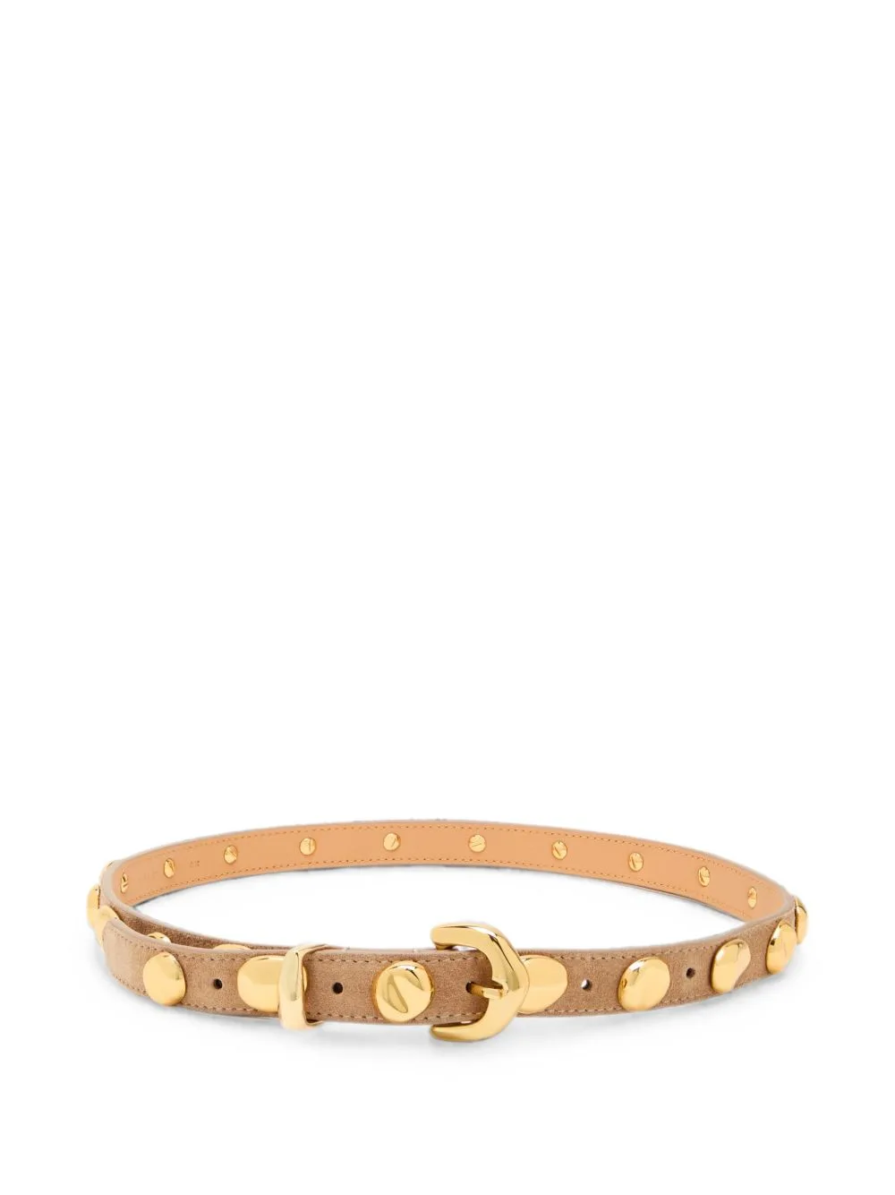 The Vaal Stud-Embellished Suede Belt