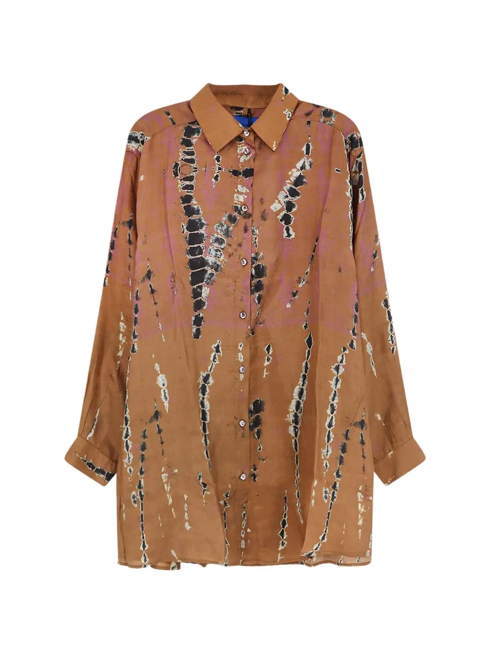 Tie-Dye Button-Up Shirt