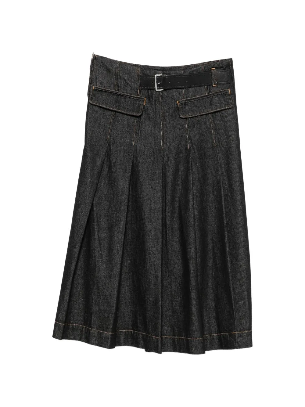 Belted Midi Skirt