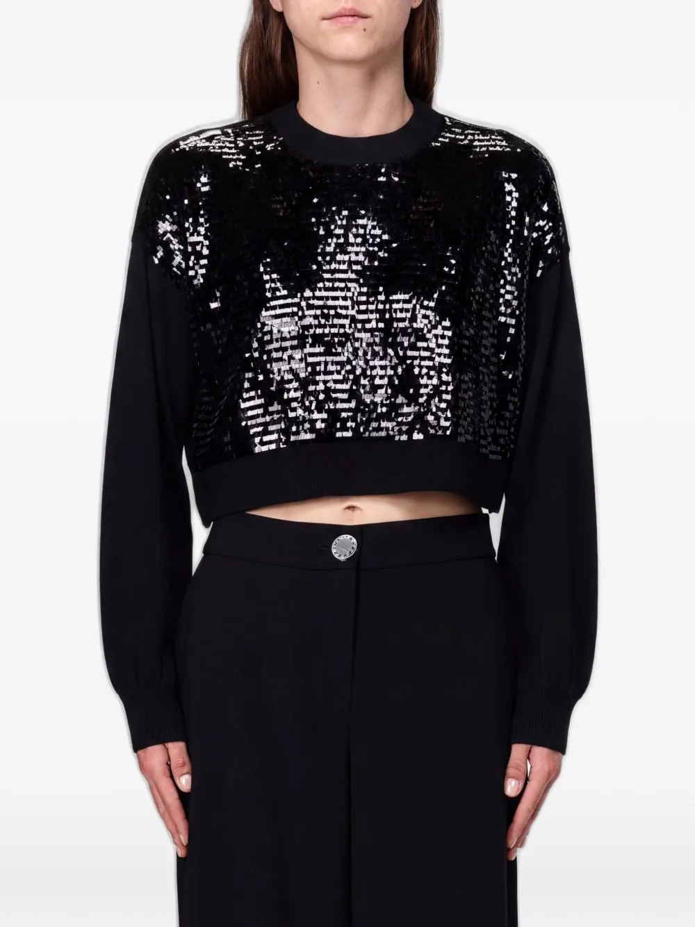 Sequin-Embellished Sweater
