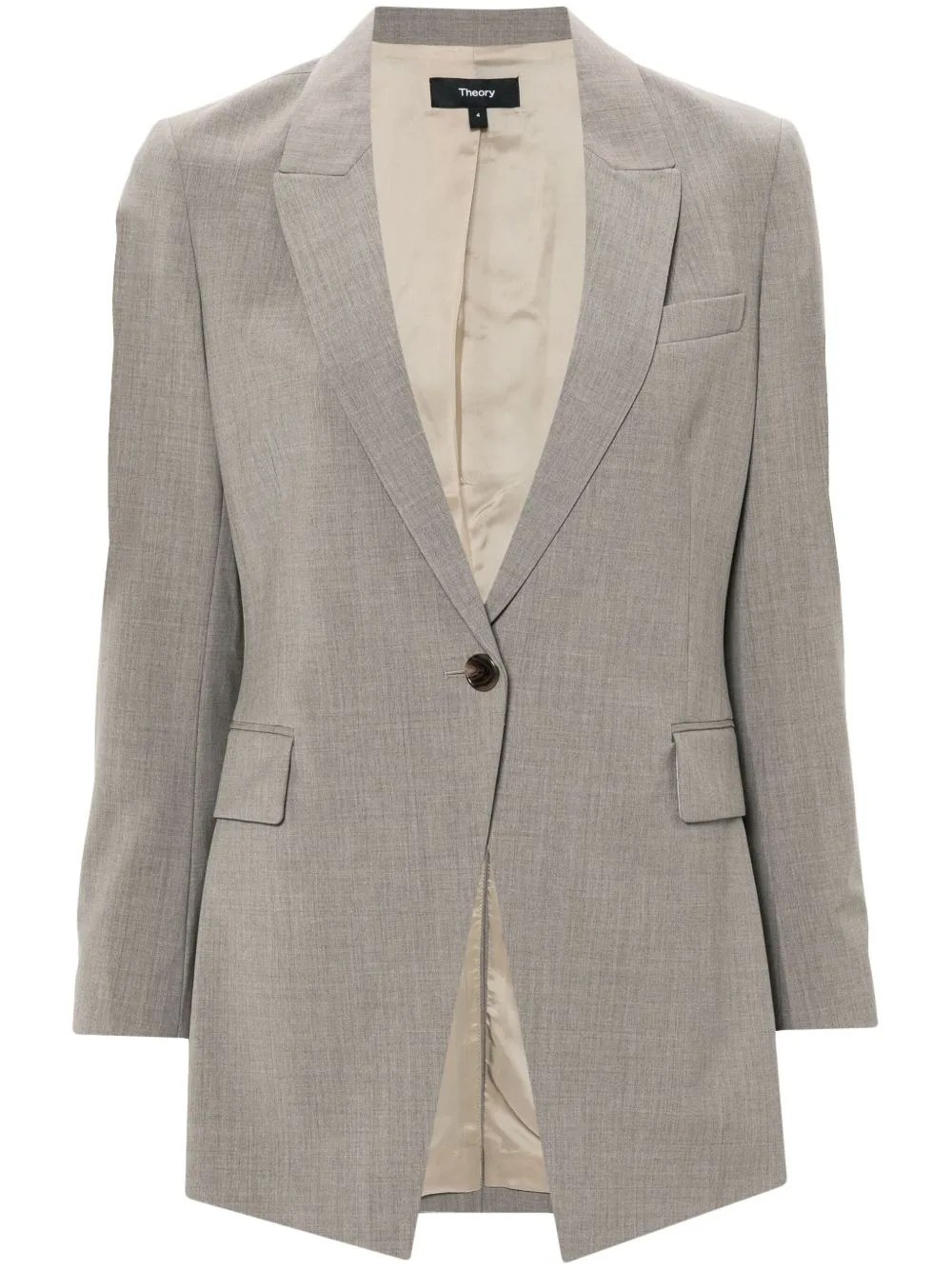 Mélange Effect Blazer