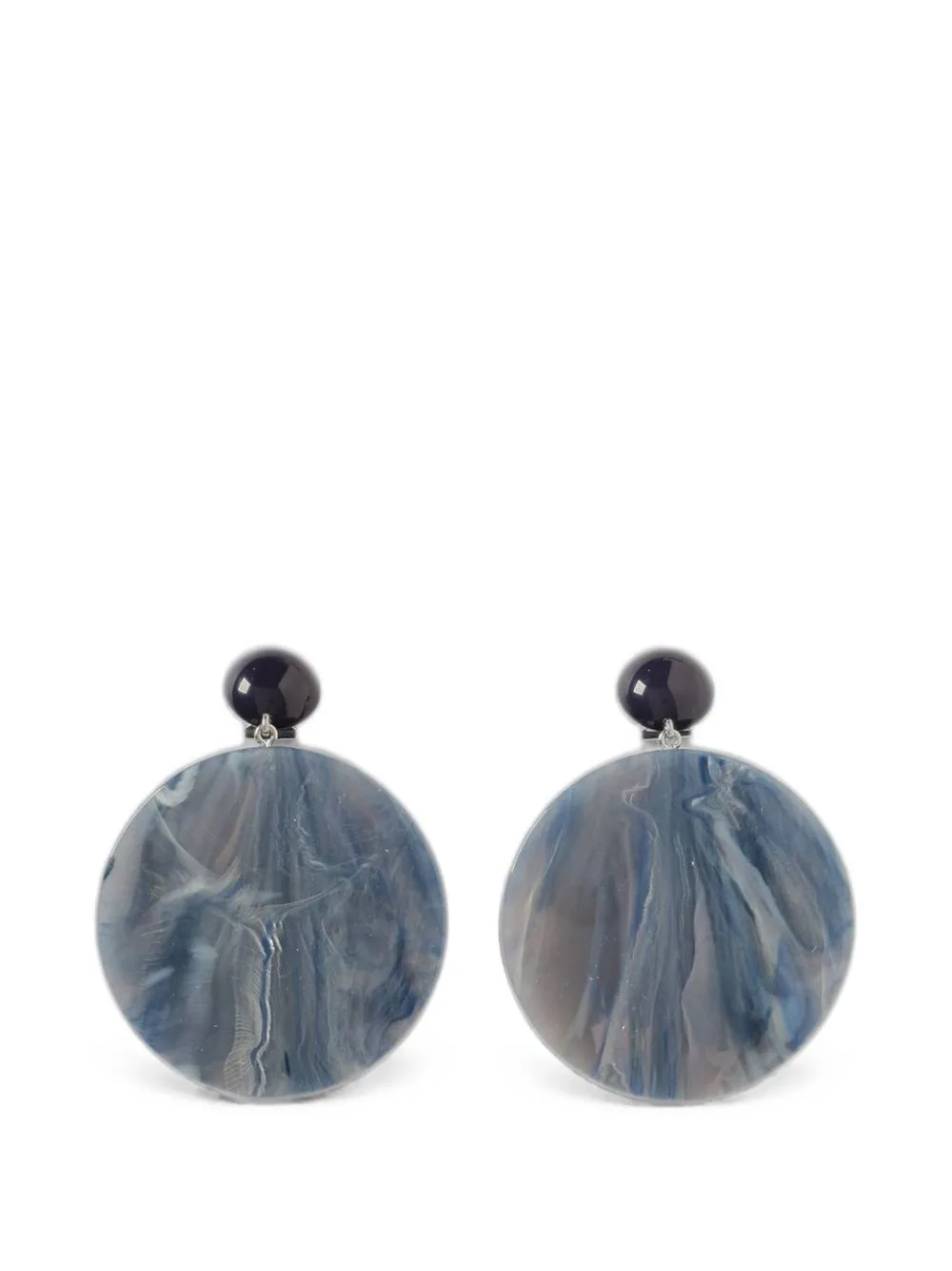 Marbled-Effect Drop Earrings