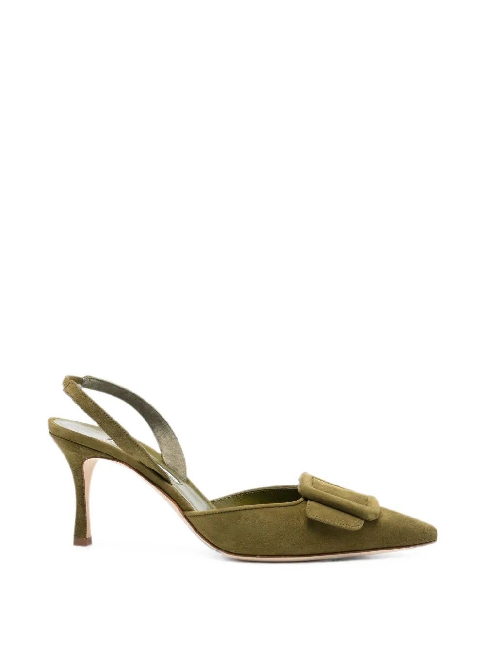 Maysli Buckle-Detail Heeled Pumps by Manolo Blahnik