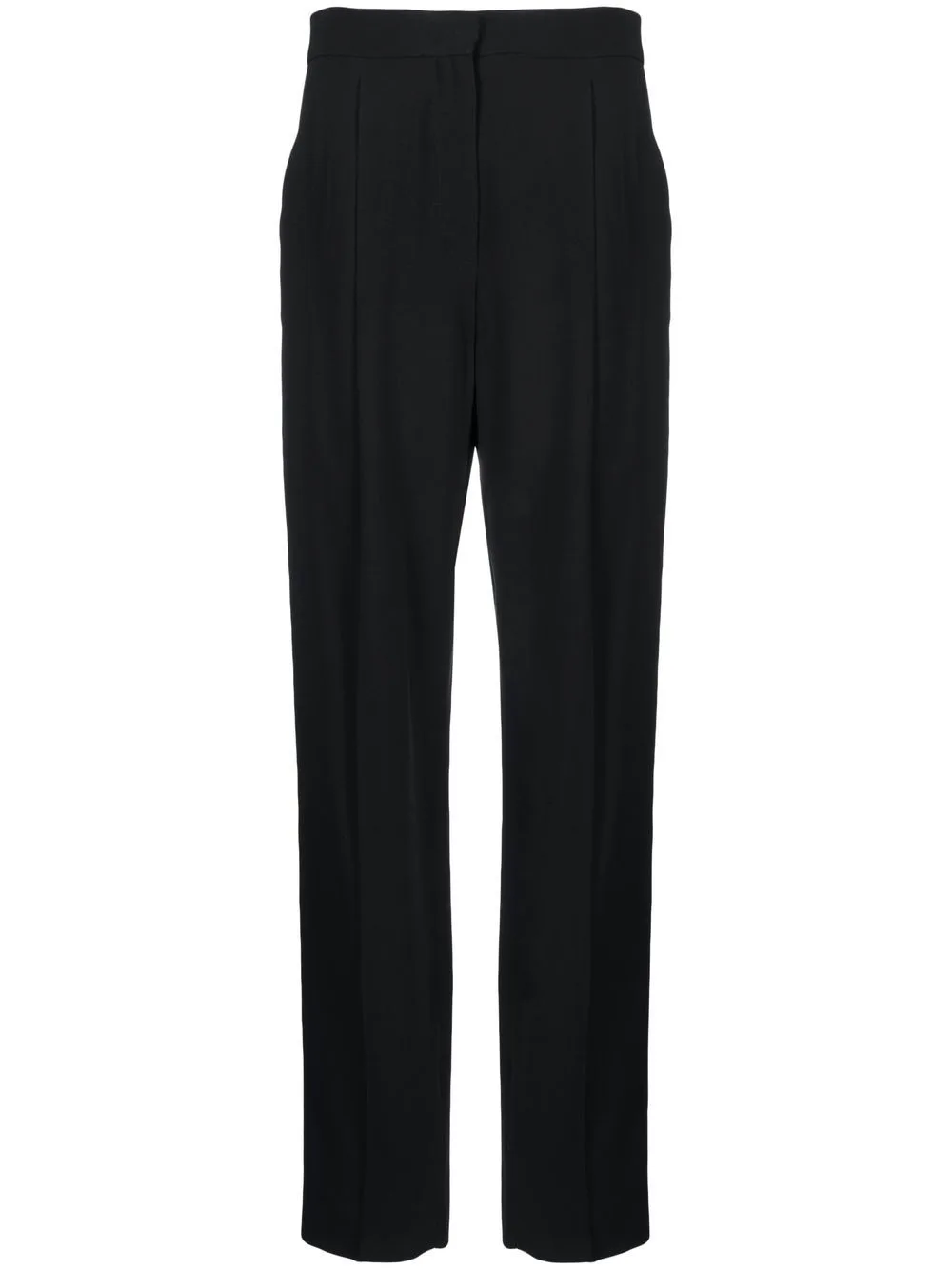 Darted Straight-Leg Trousers