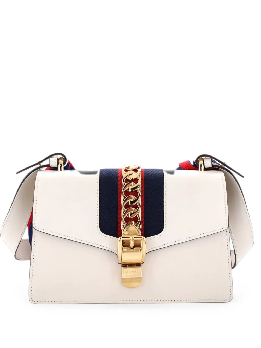 Sylvie Leather Small Shoulder Bag by Gucci Pre-Owned
