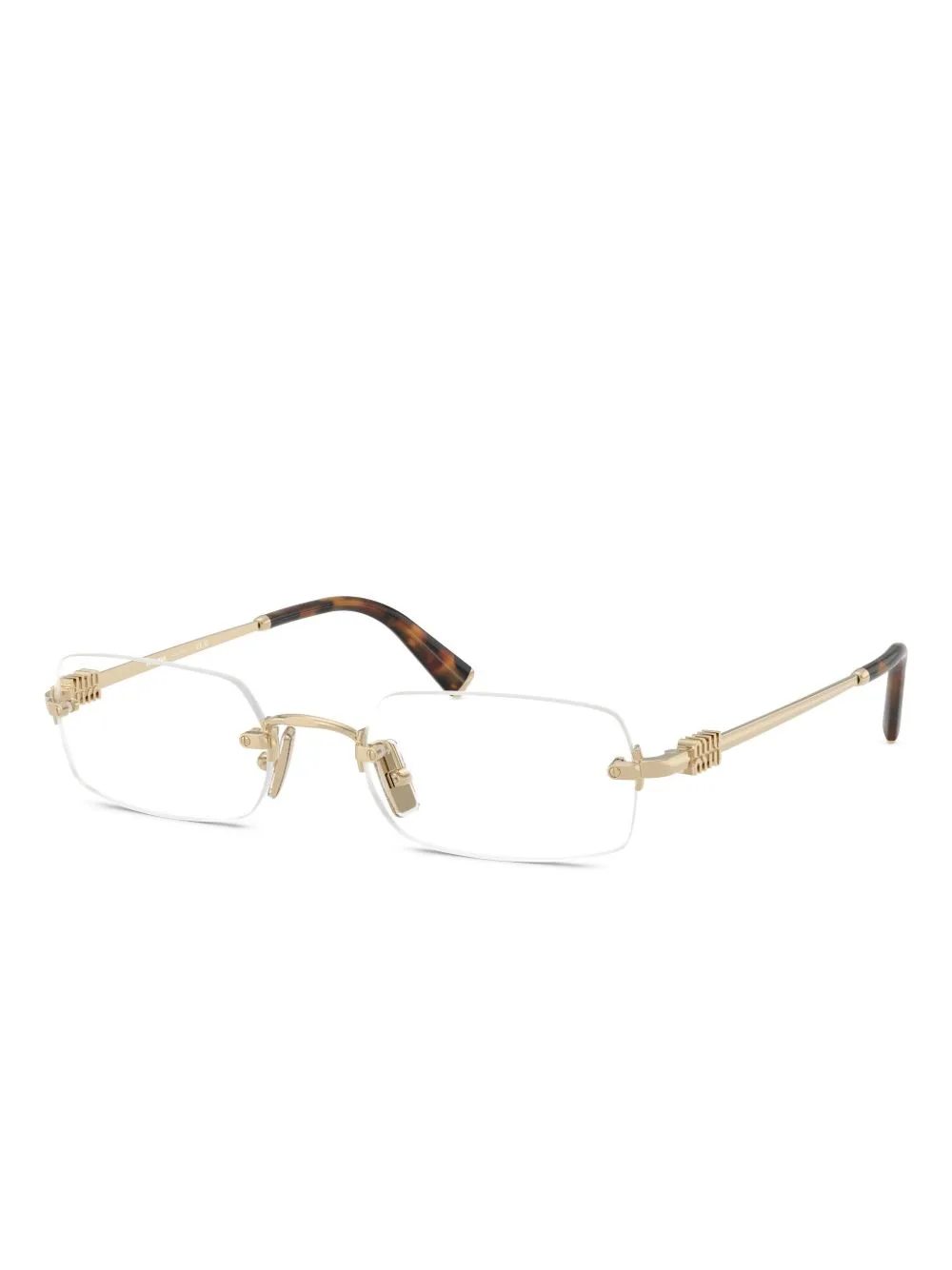 Rectangle-Frame Glasses by Miu Miu Eyewear