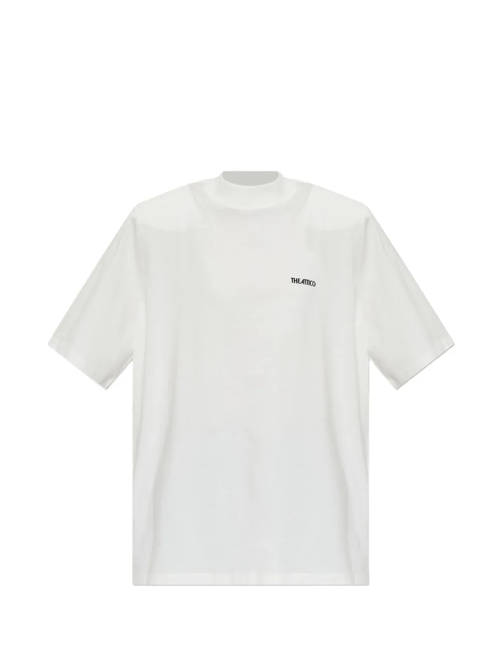 Shoulder-Pad Logo-Embroidered T-Shirt