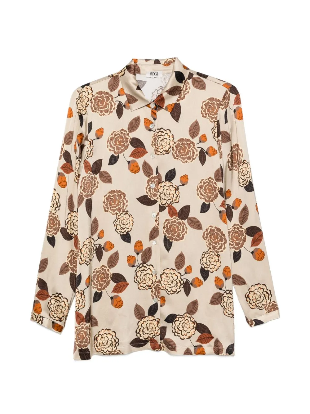 Floral-Print Long-Sleeve Shirt
