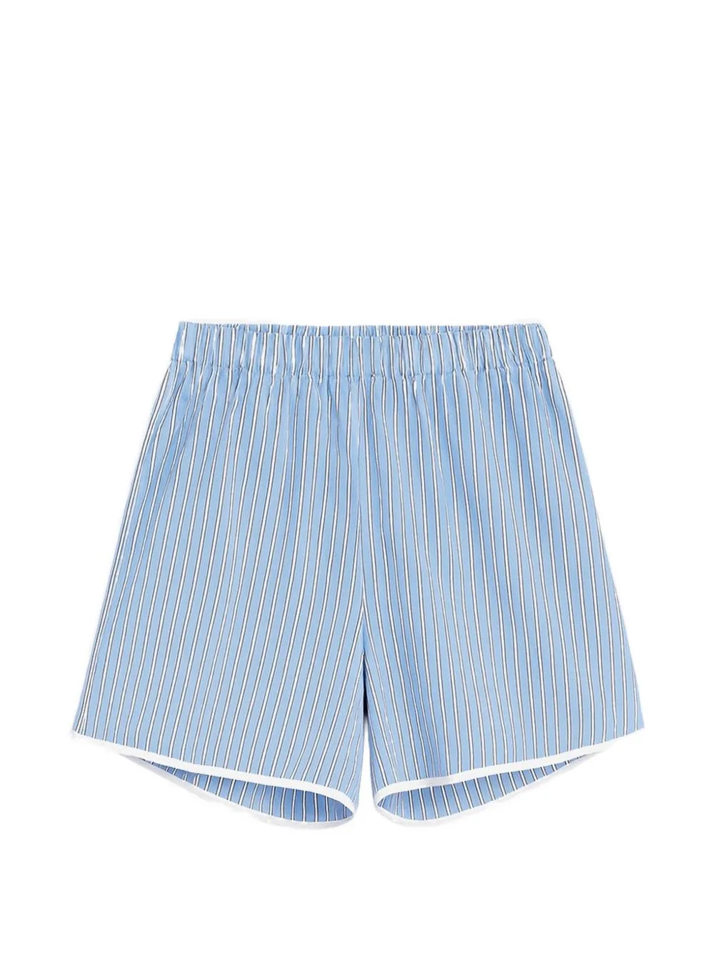 Striped Elasticated-Waist Shorts