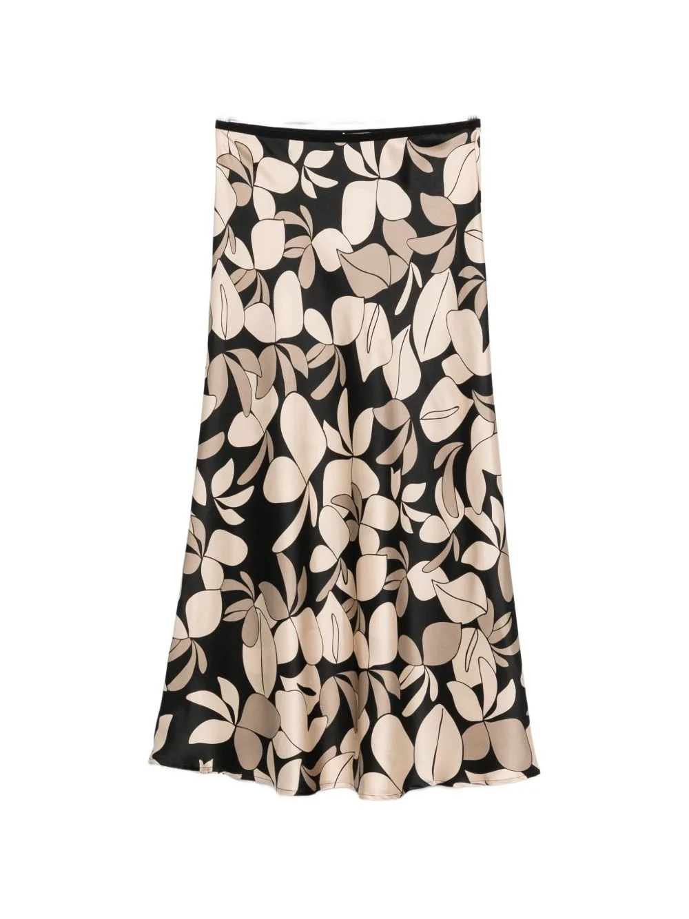 Floral-Print Midi Skirt