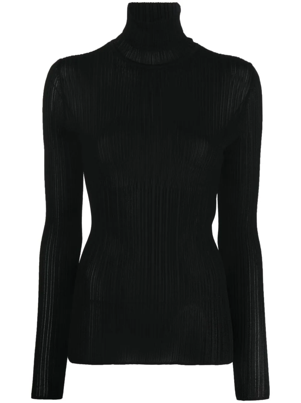 Roll-Neck Ribbed-Knit Jumper
