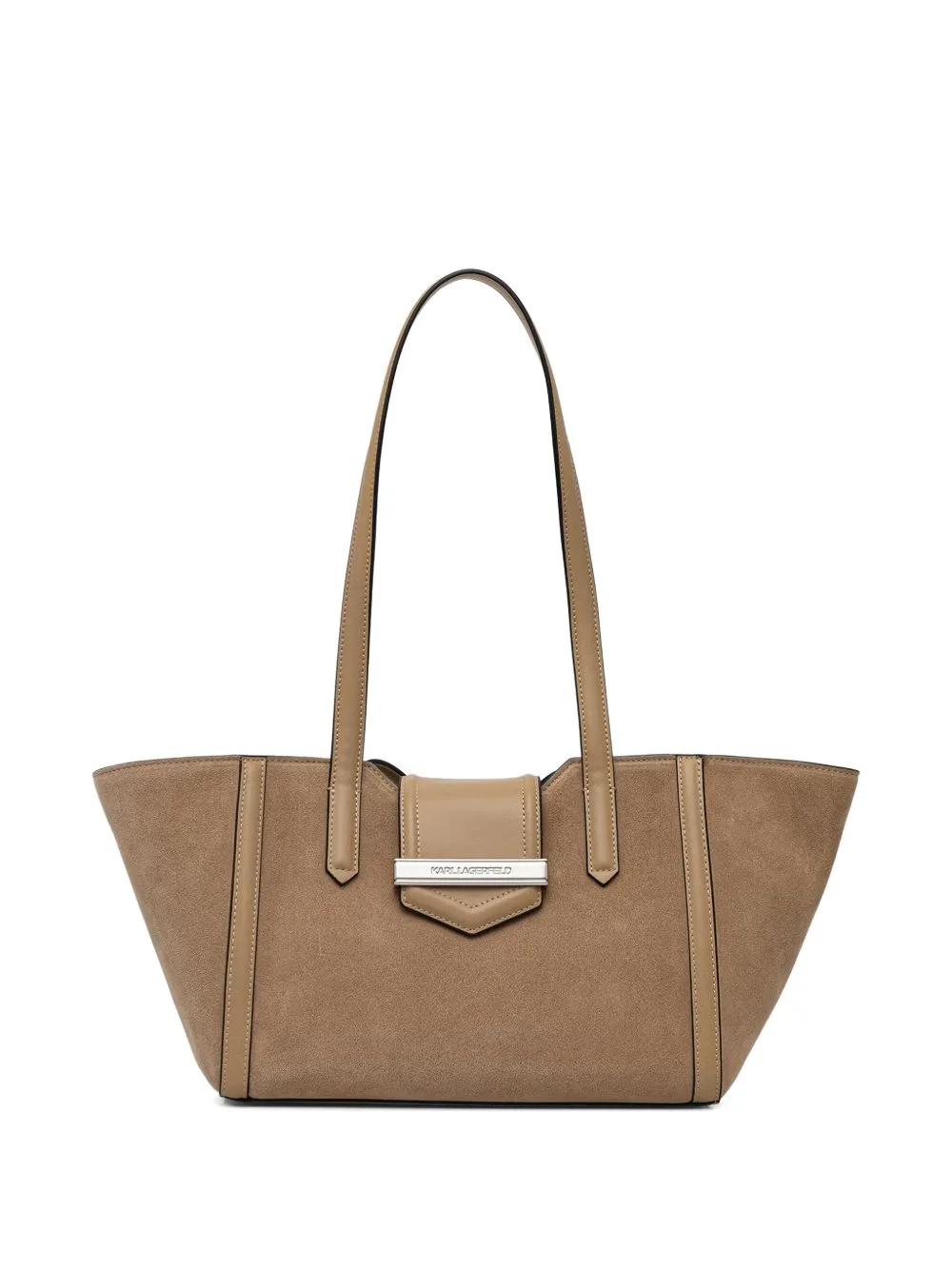 K/Nova Logo-Plaque Panelled Tote Bag
