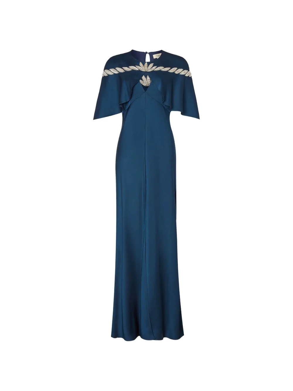 Vine Cape-Overlay Maxi Dress