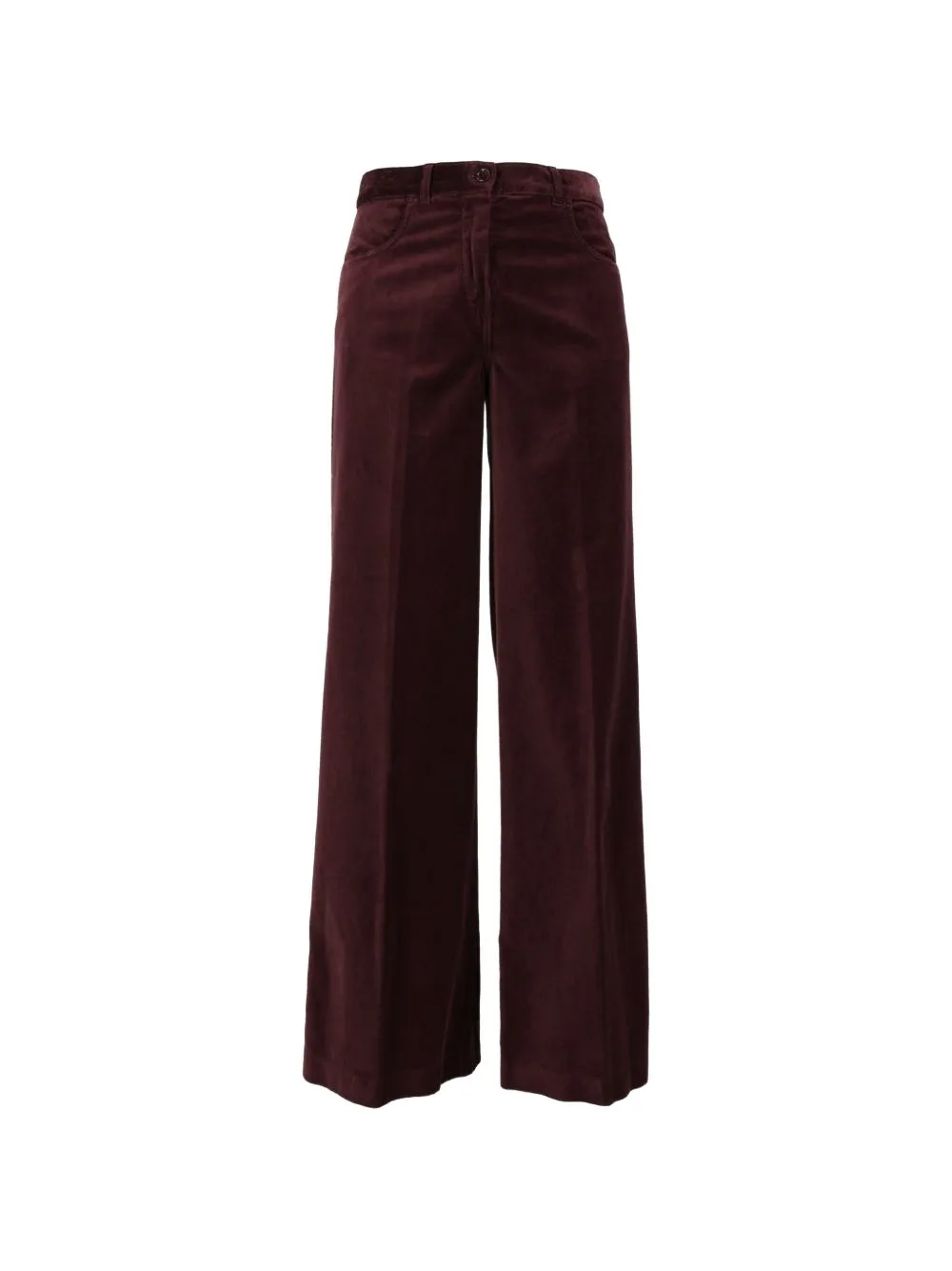 Corduroy Wide-Leg Trousers by ASPESI