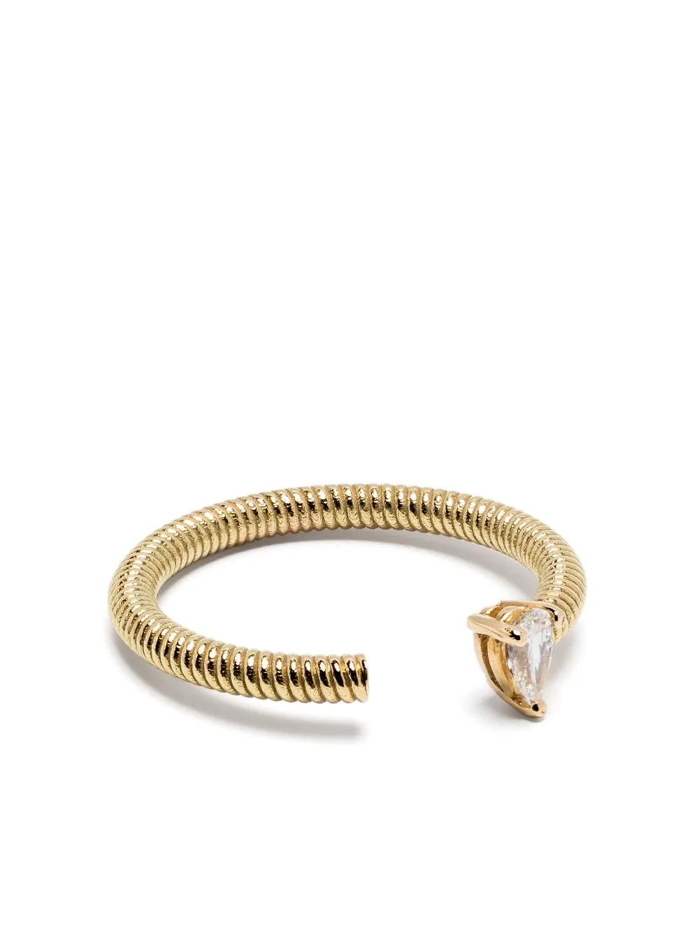 18kt Yellow Gold Cabo Pear Open Ring