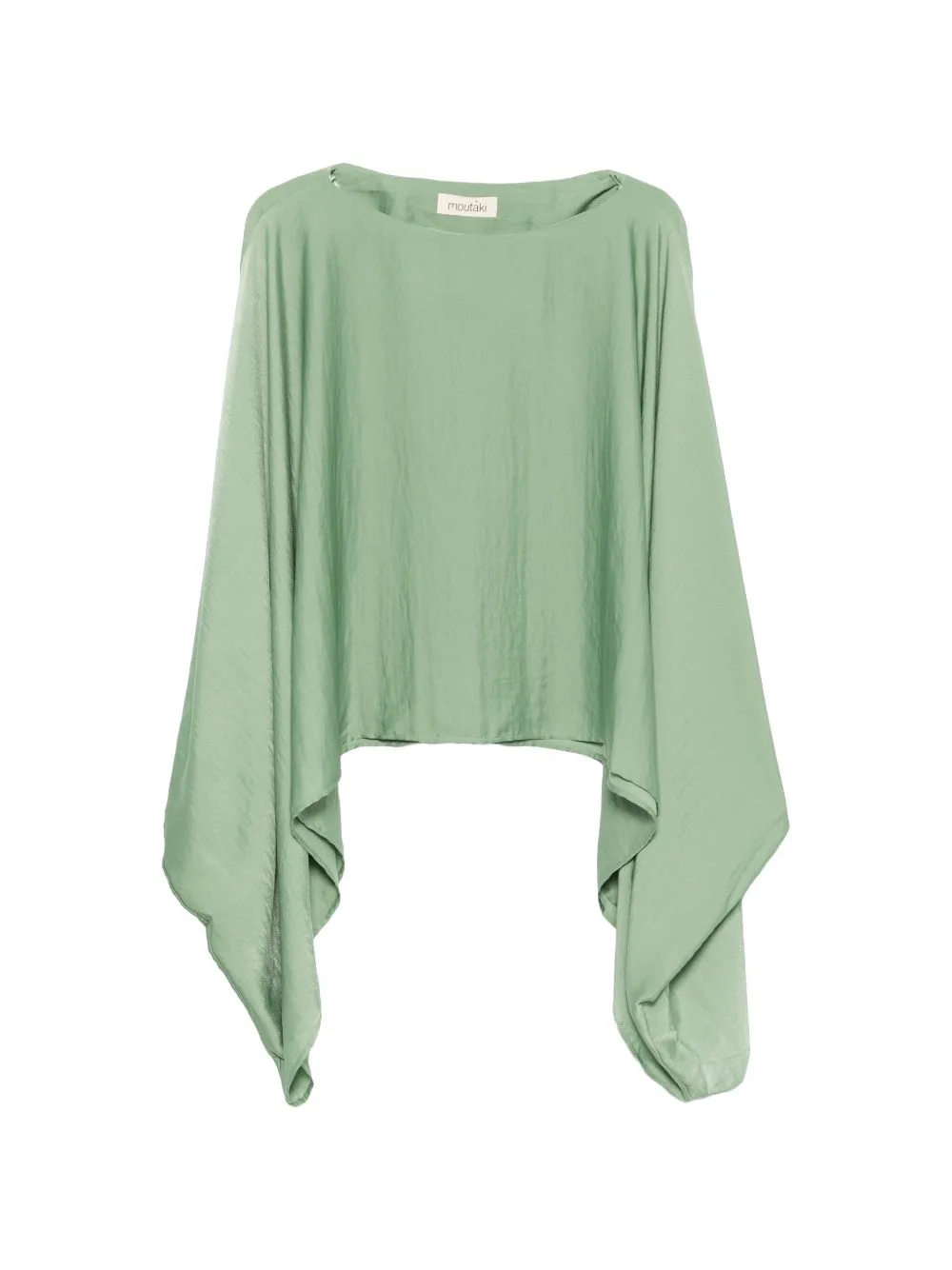 Boat-Neck Cape-Style Blouse