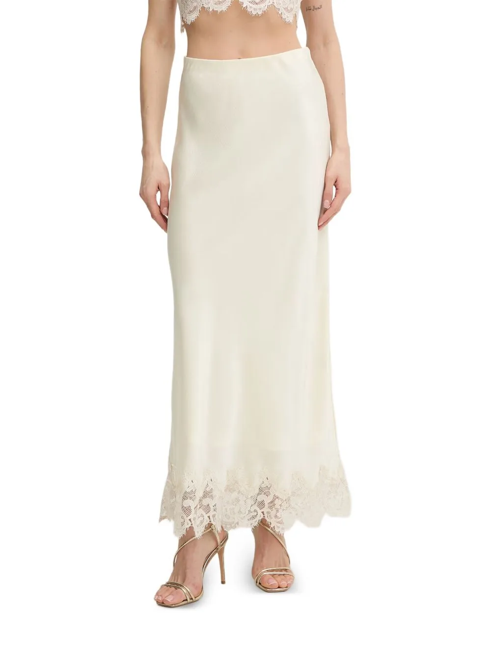 Elisan Lace-Trim Maxi Skirt