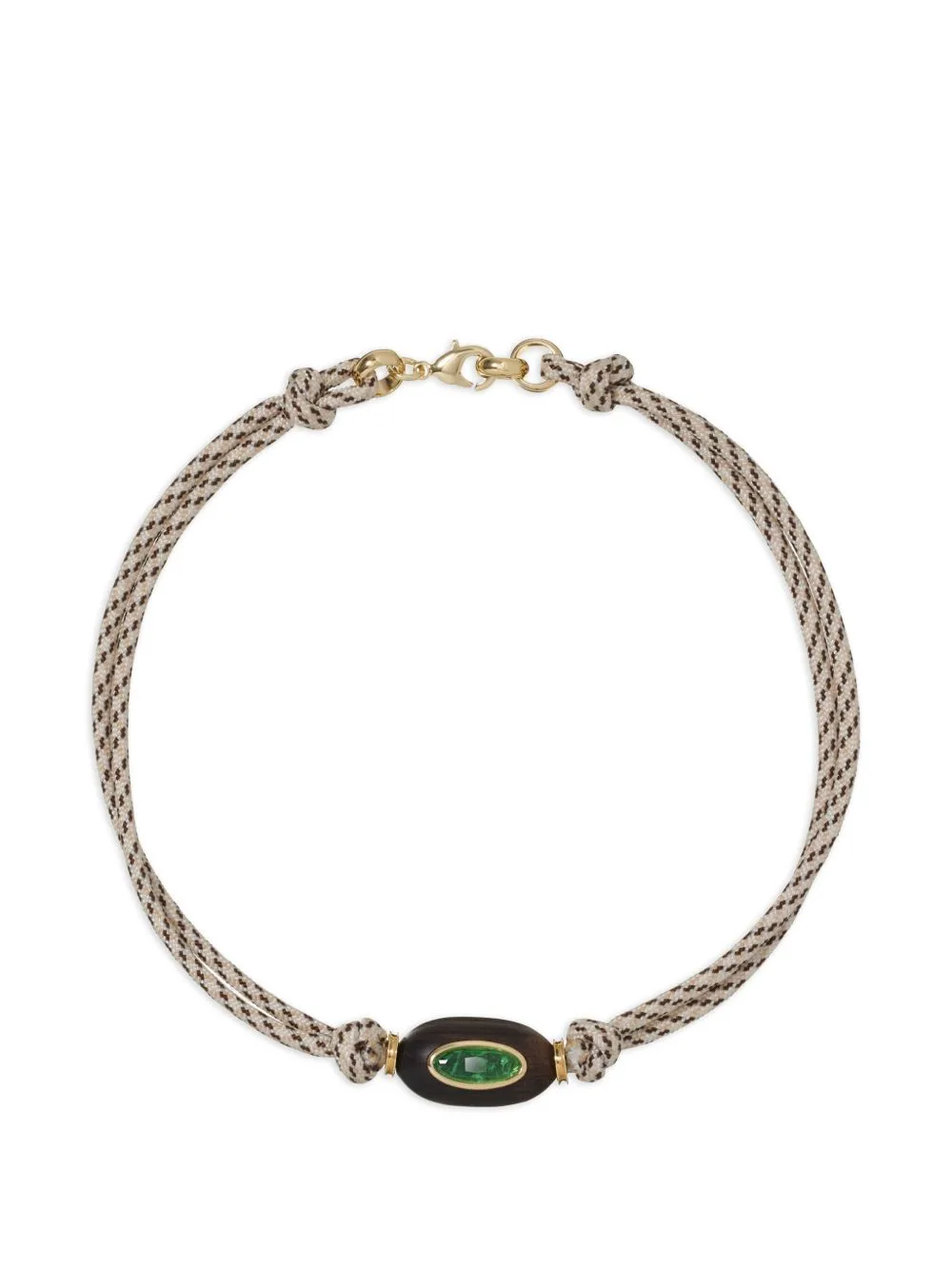 Sesame Crystal-Embellished Cord-Necklace