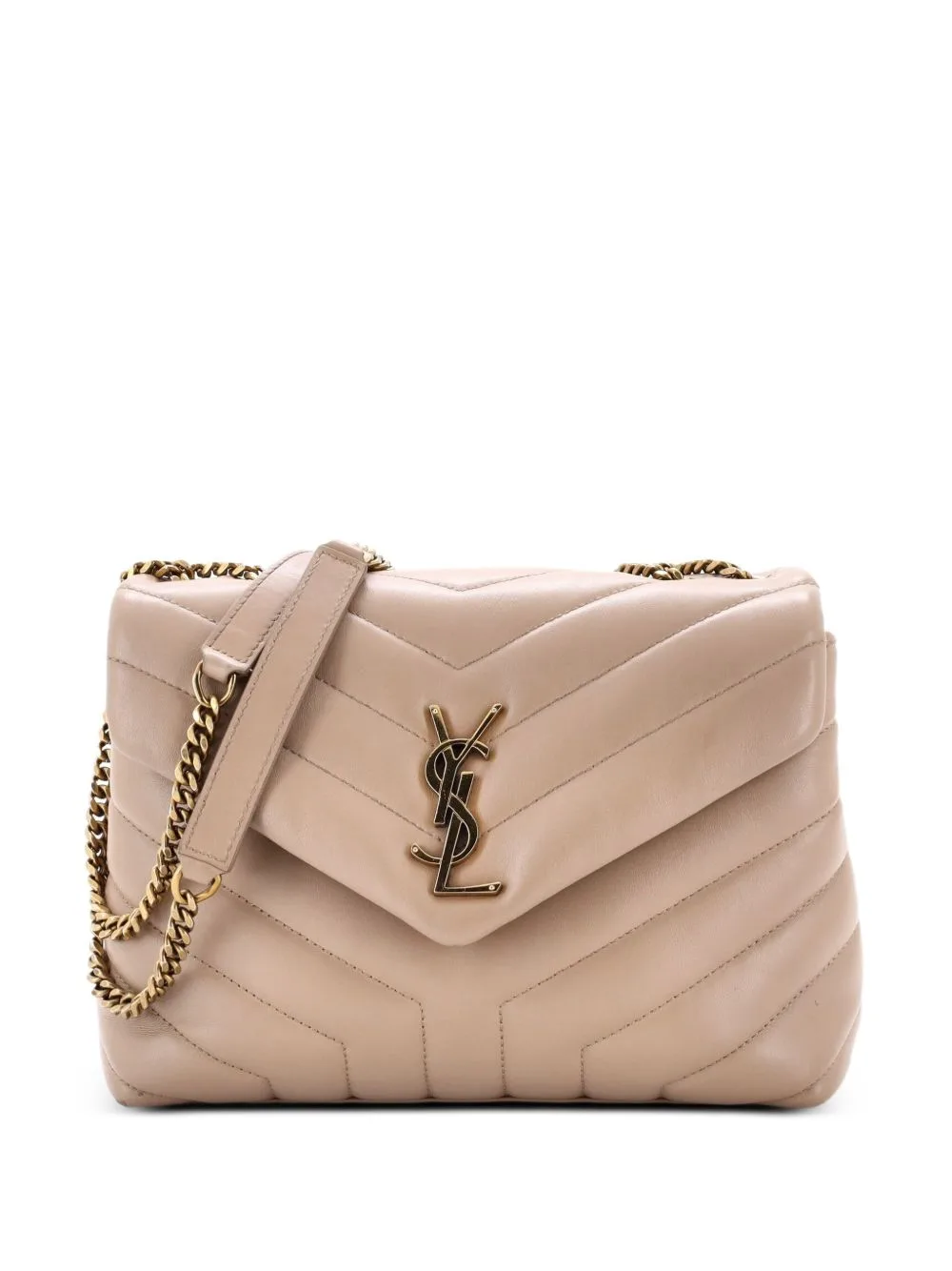 Loulou Matelasse Chevron Leather Small Shoulder Bag