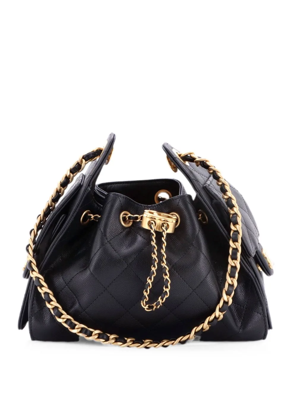 25 Quilted Caviar Mini Hobo Bag