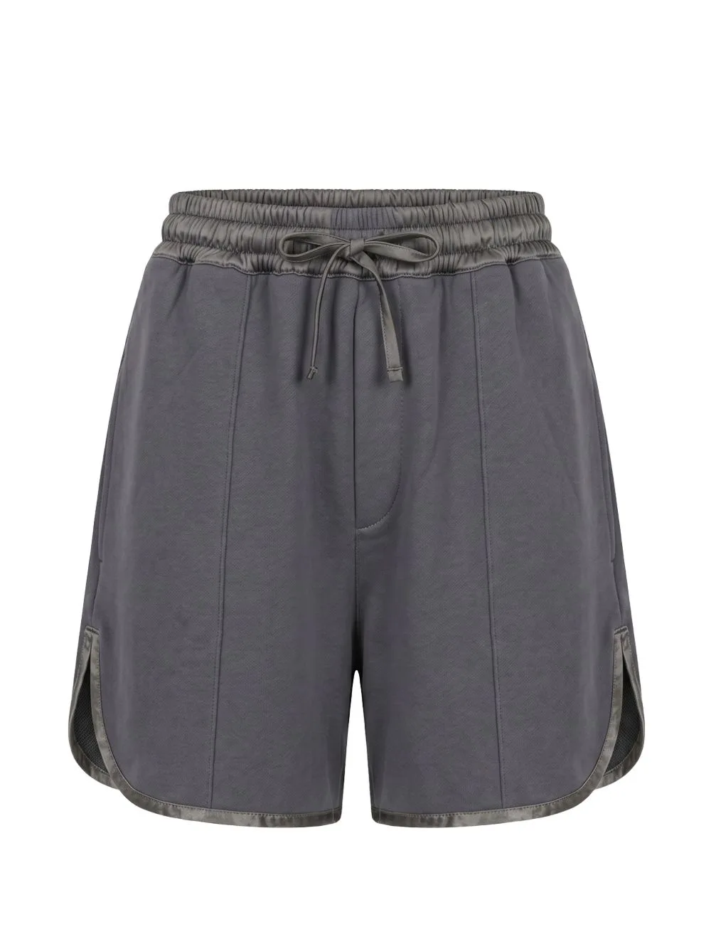 Drawstring-Waist Contrast-Trim Shorts