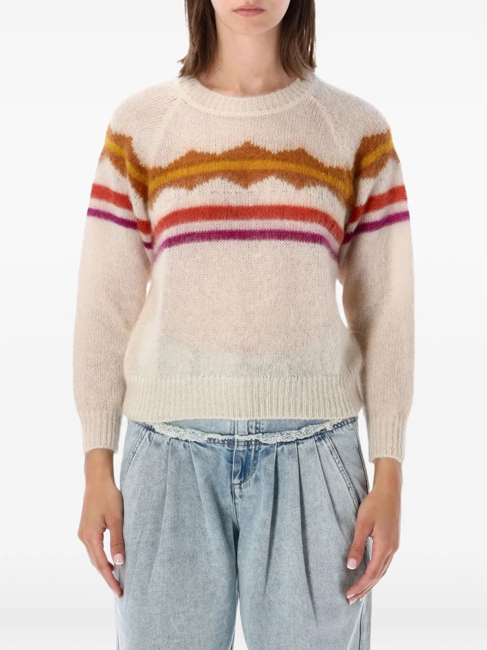 Monette Raglan-Sleeve Sweater