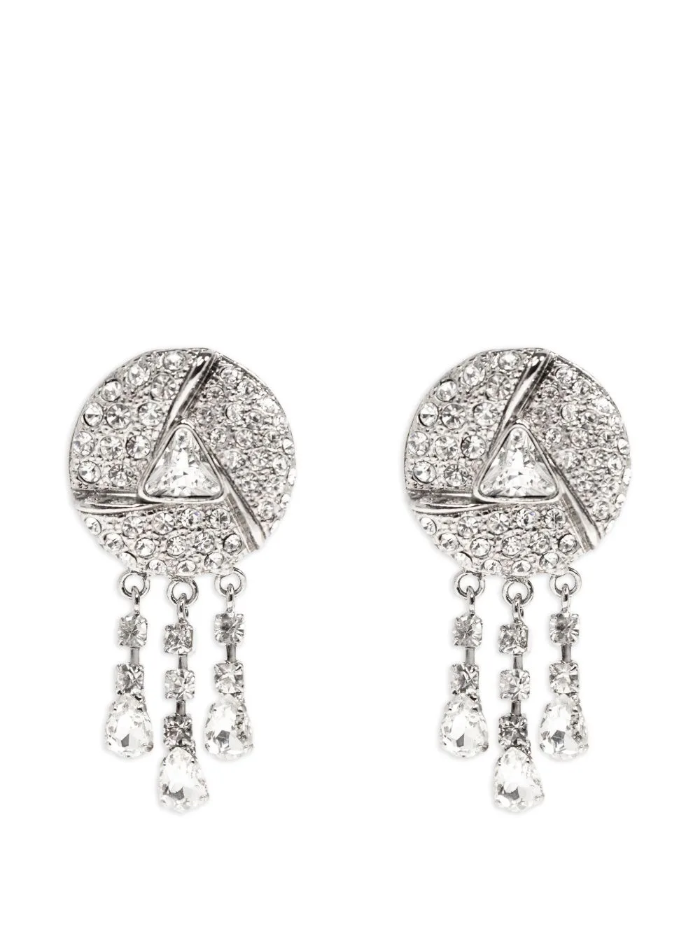 Stone Embellished Drop Earrings