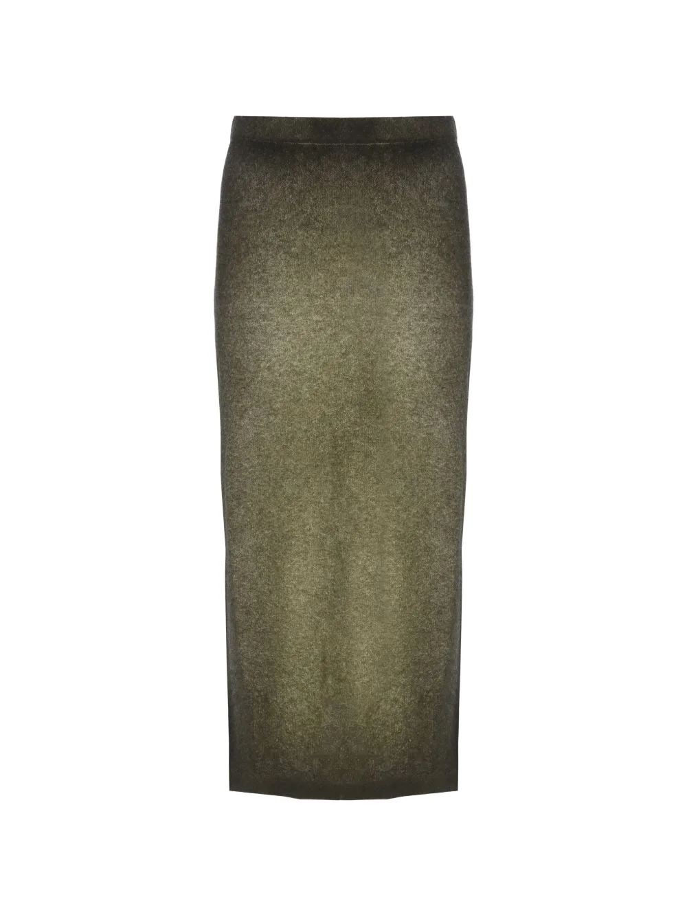 Fine-Knit Gradient-Effect Straight Skirt