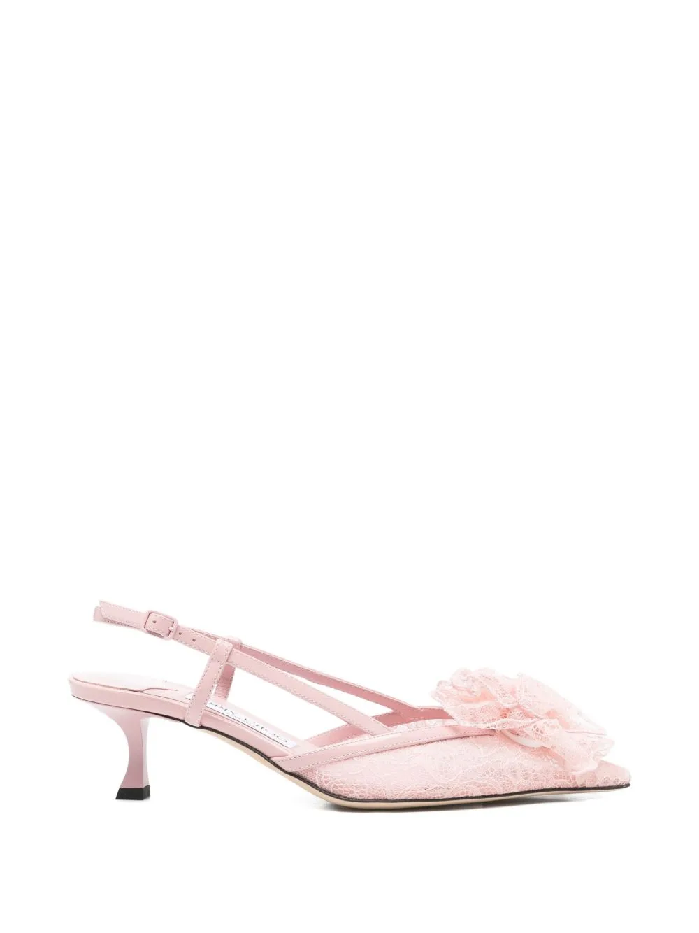 Mimmi Slingback Floral-Appliqué Lace Pumps