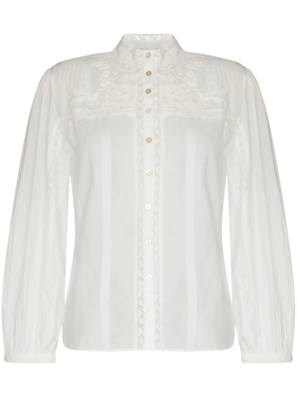 Ronda Floral-Embroidery Blouse