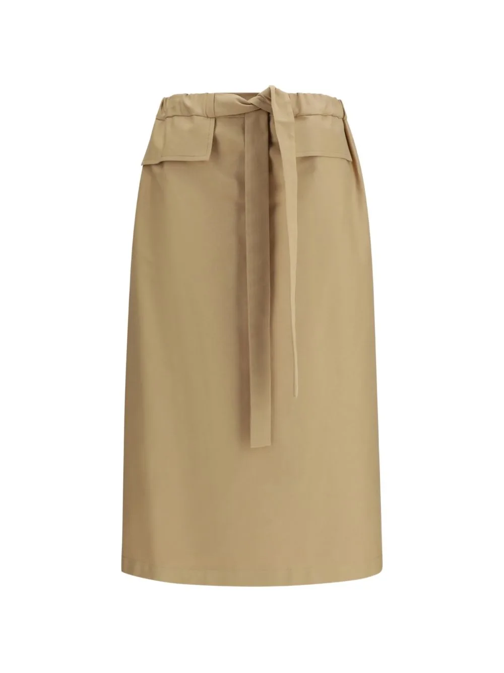 Belt Elasticated Midi Skirt