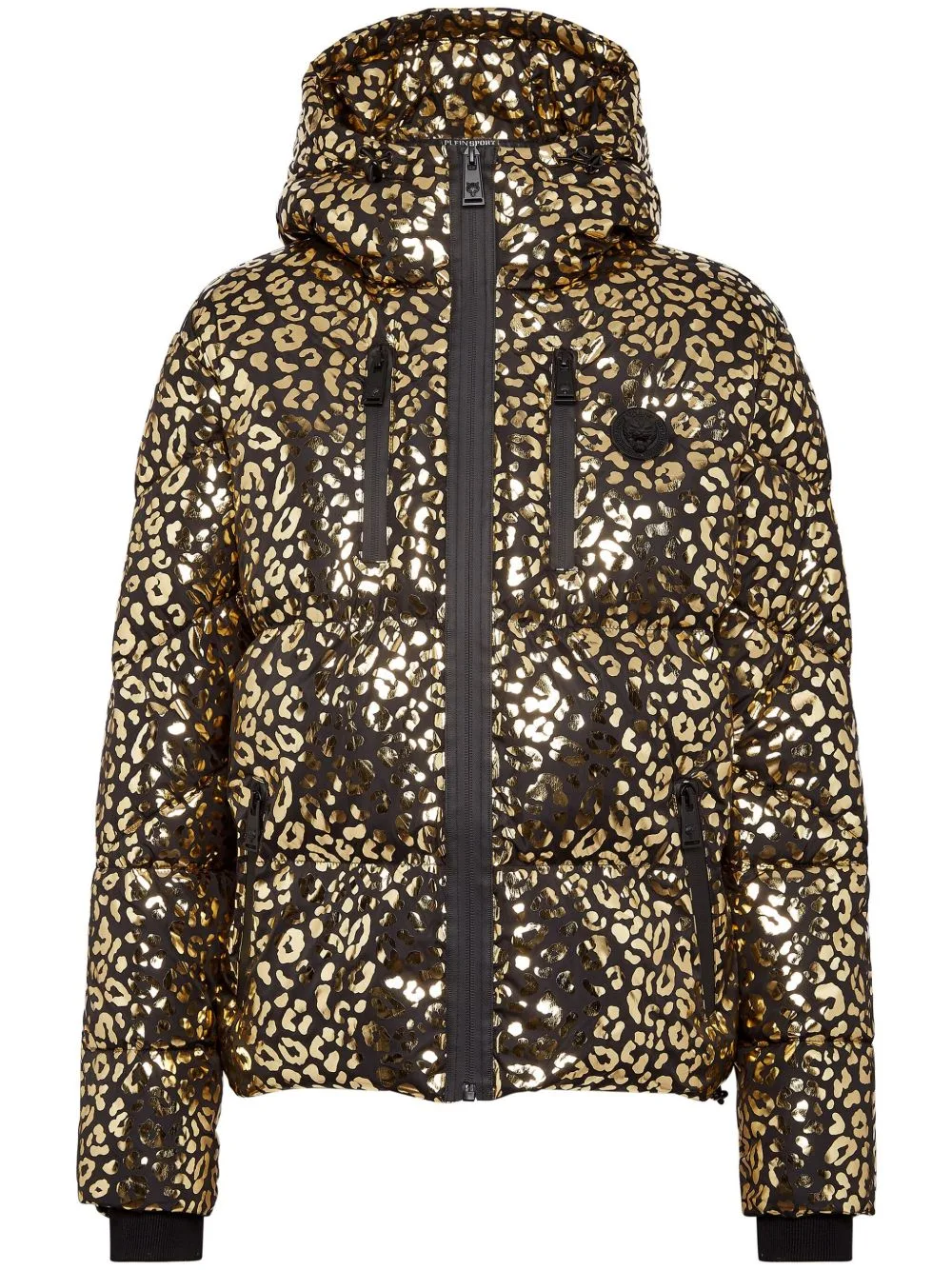 Leopard-Print Puffer Jacket