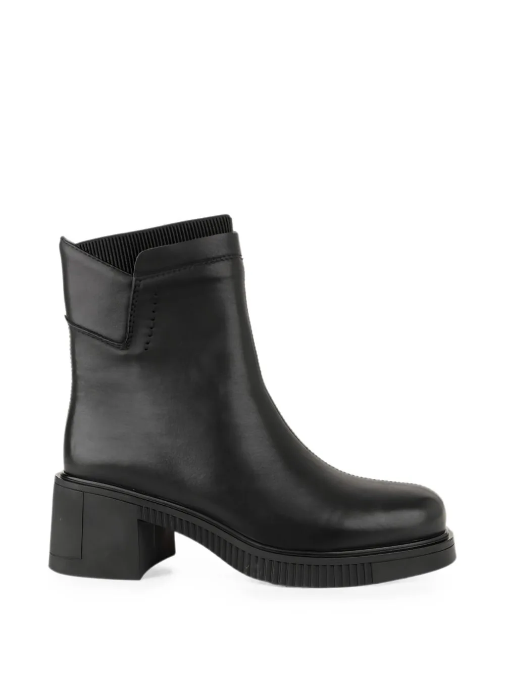 Leather Side-Zip Ankle Boots