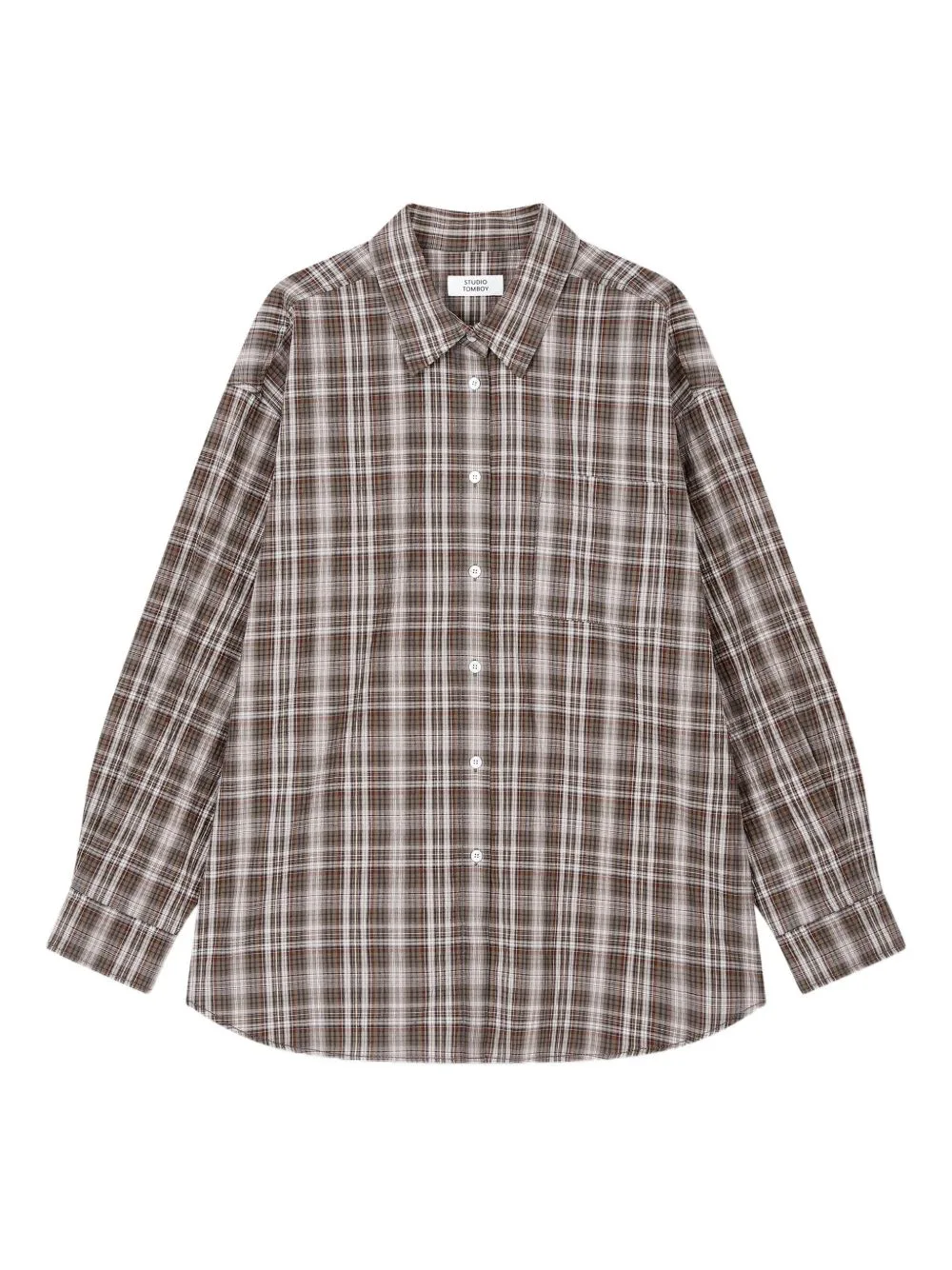Single-Pocket Checked Shirt