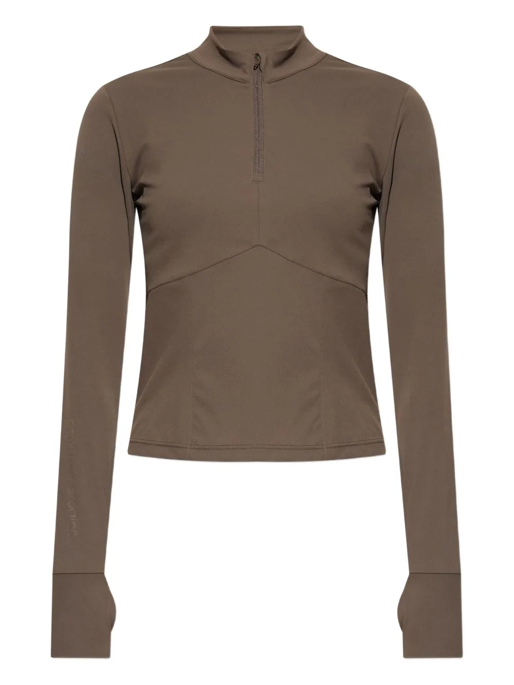 High-Neck Half-Zip Top