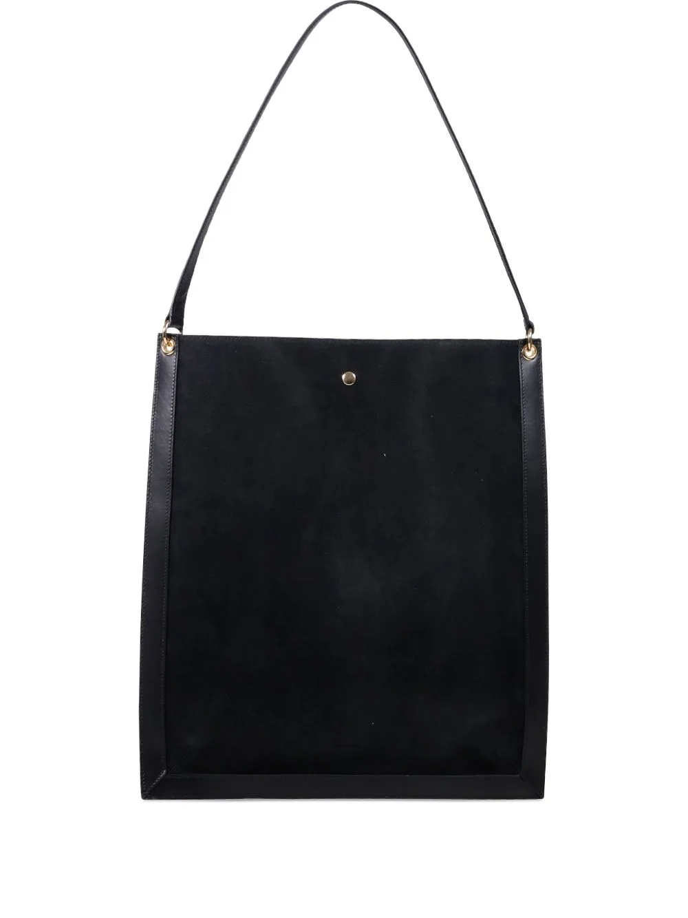 Top-Handle Suede Tote Bag