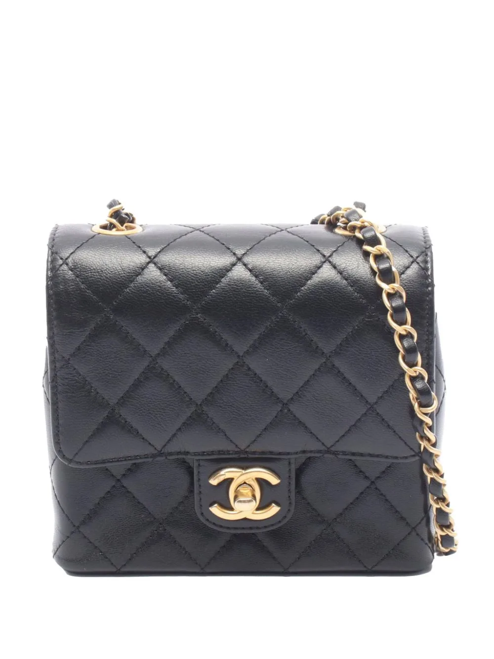 2021-2026 CC Quilted Lambskin Single Flap Crossbody Bag
