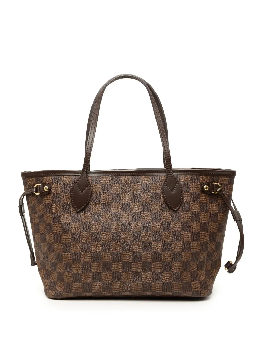 2011 Damier Ebene Neverfull PM Tote Bag