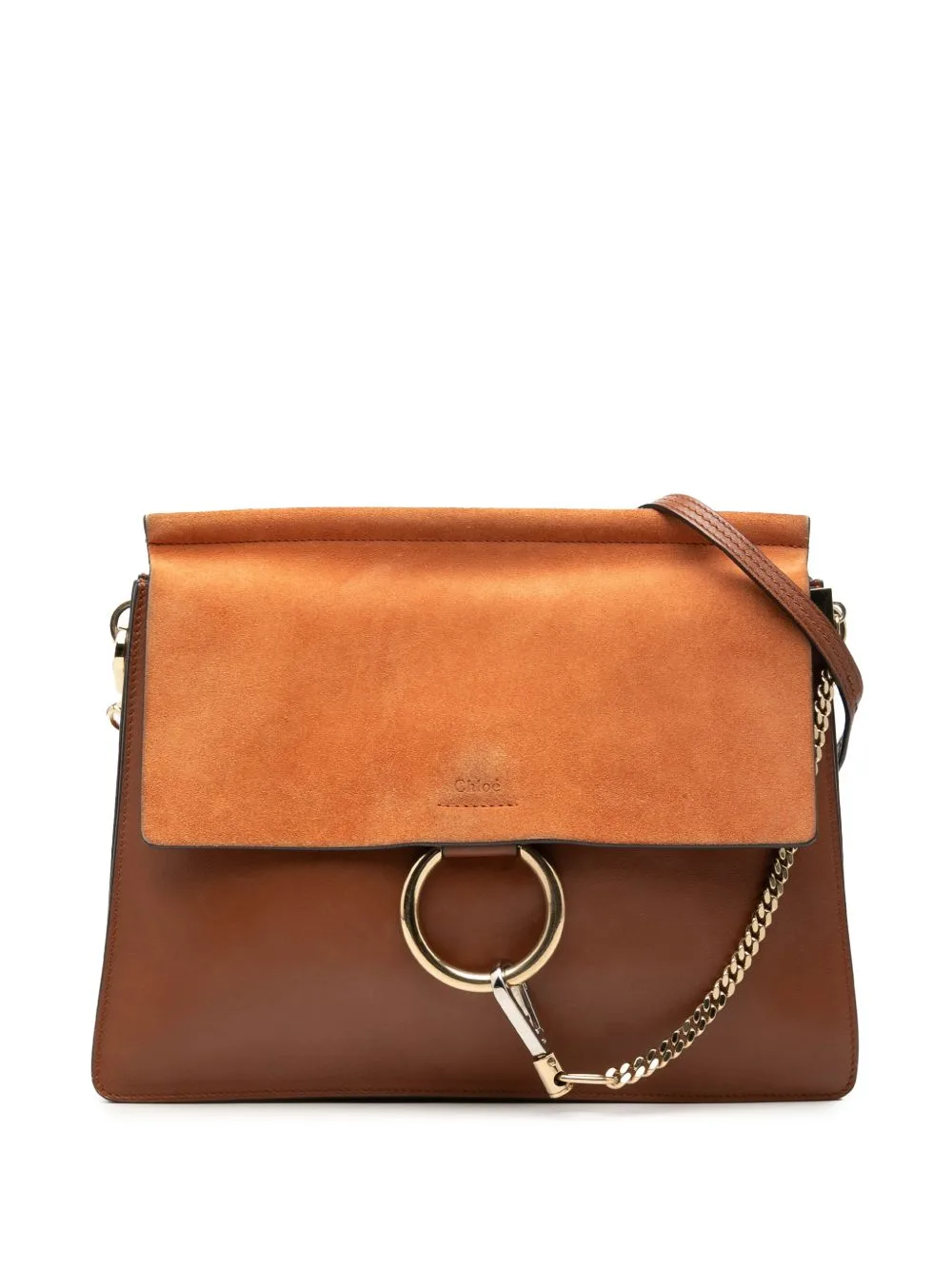 2016 Medium Calfskin and Suede Faye Crossbody Bag