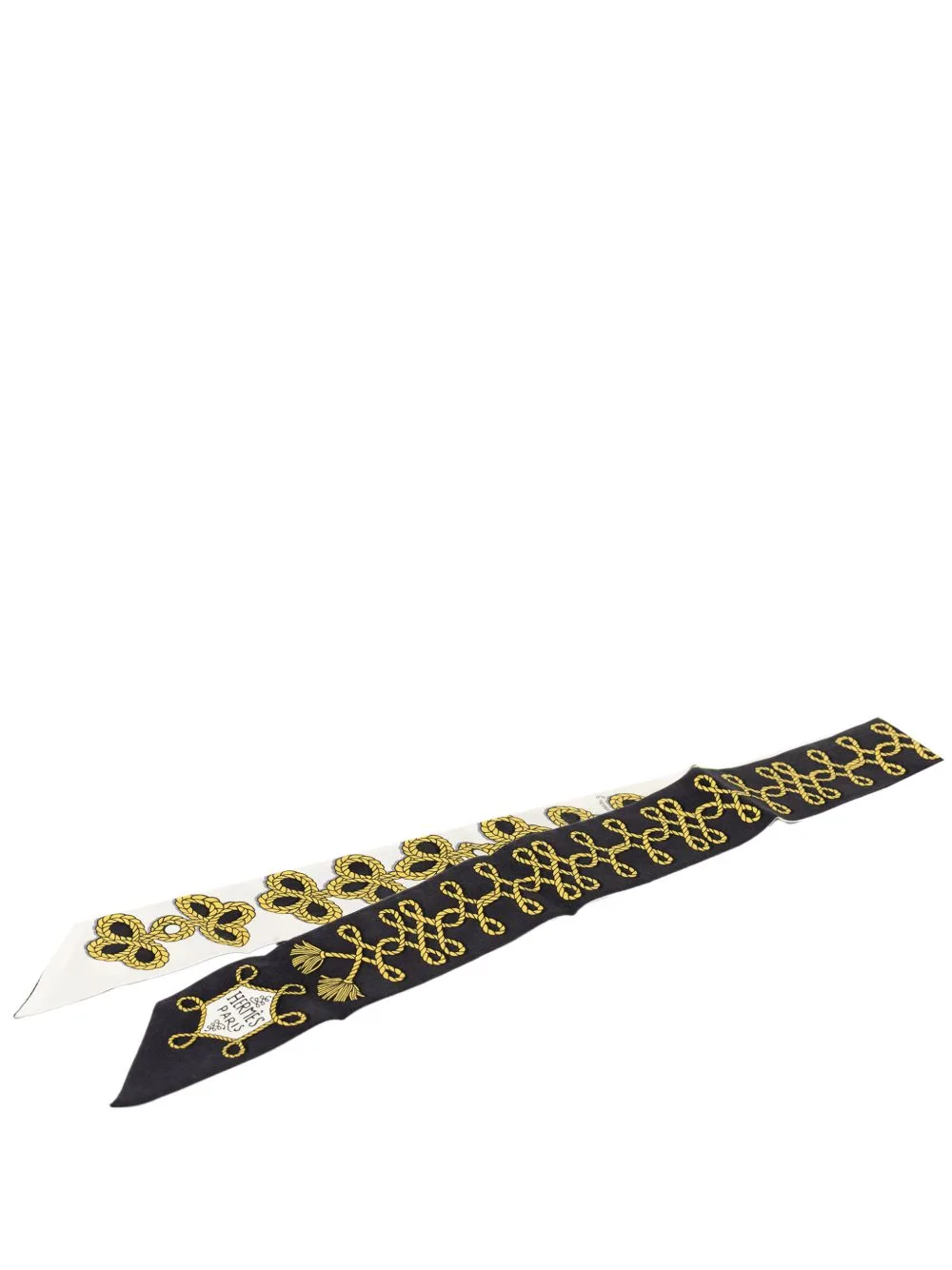 2000-2026 Galons Et Brandebourg Silk Twilly Scarf
