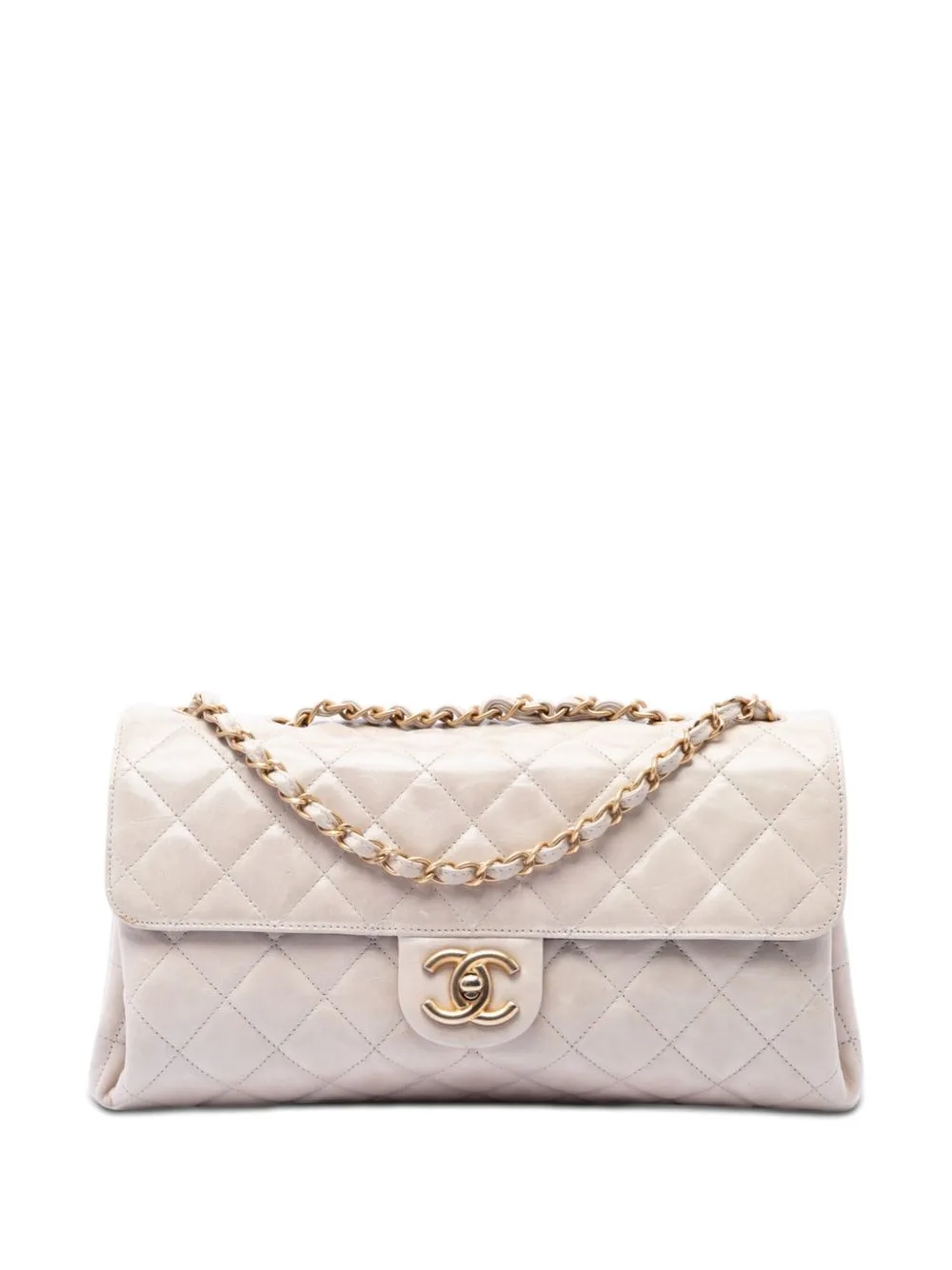 2010-2011 Jumbo CC Quilted Calfskin Straight Flap Shoulder Bag