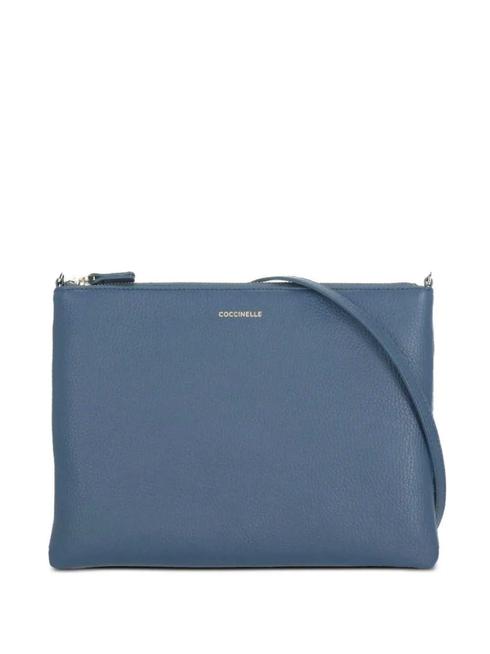 Logo-Print Leather Clutch Bag