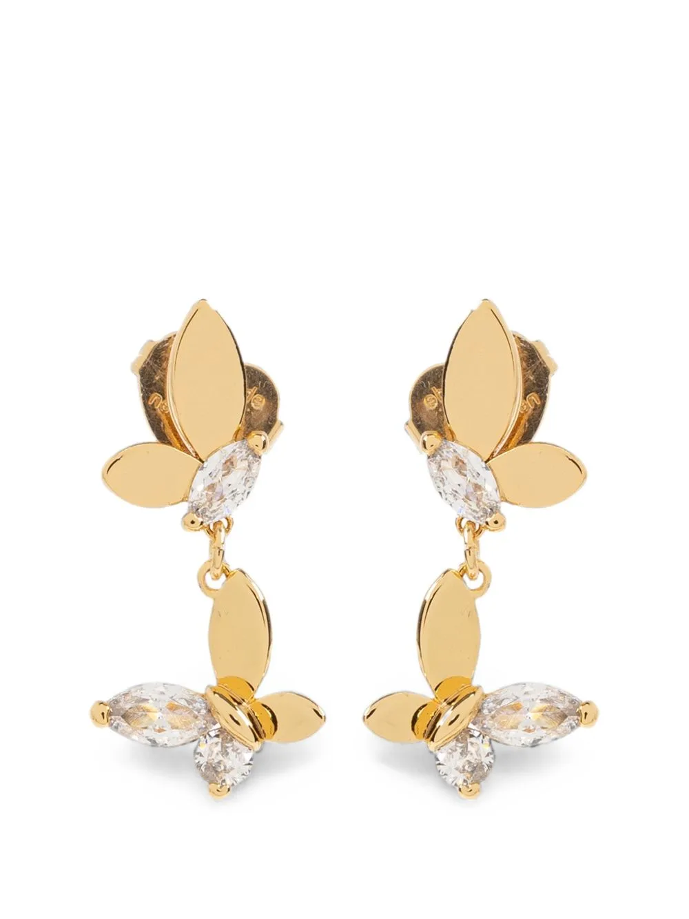 Social Butterfly Crystal-Embellished Earrings