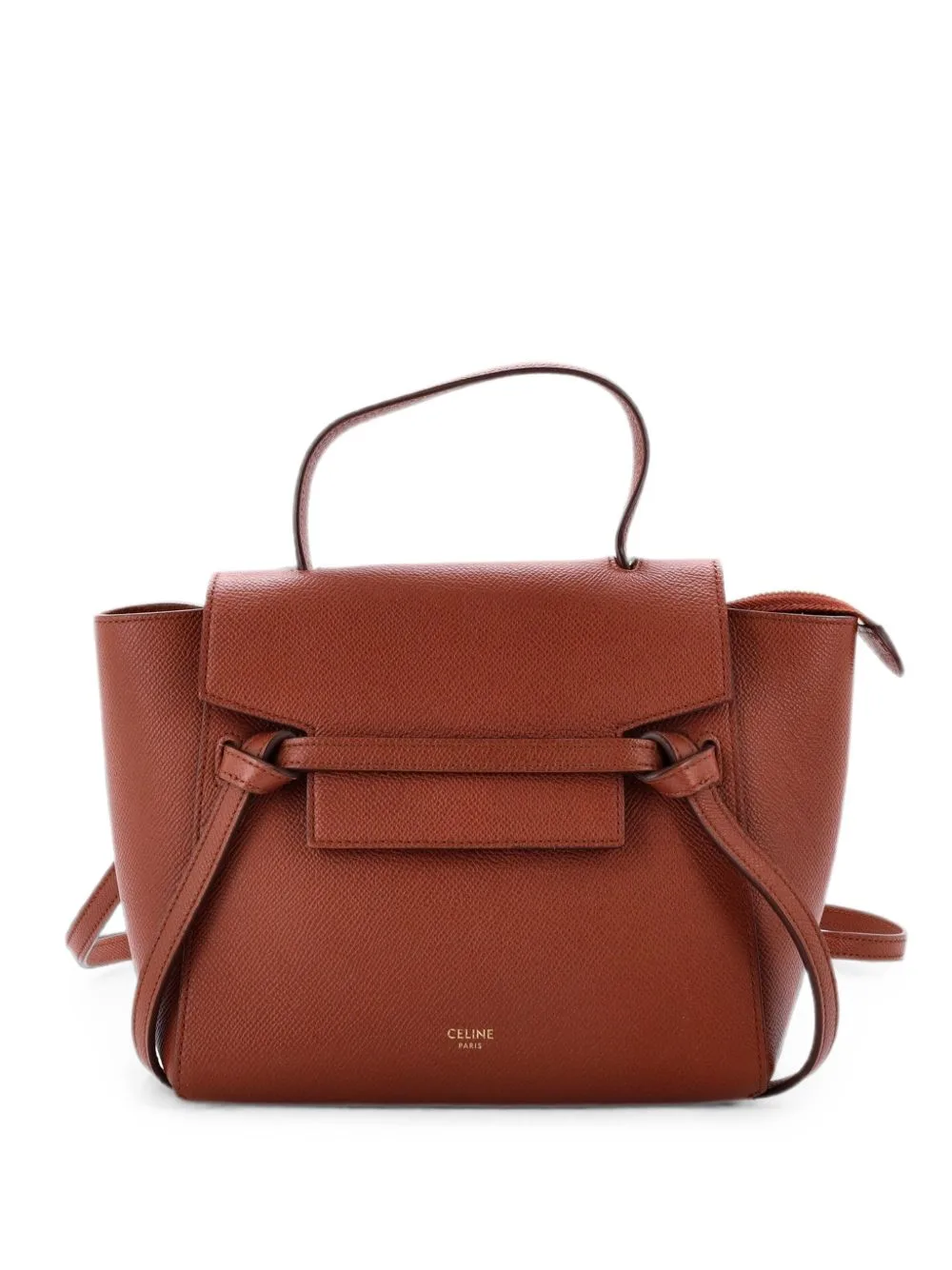 Belt Bag Textured Leather Nano Shoulder Bag