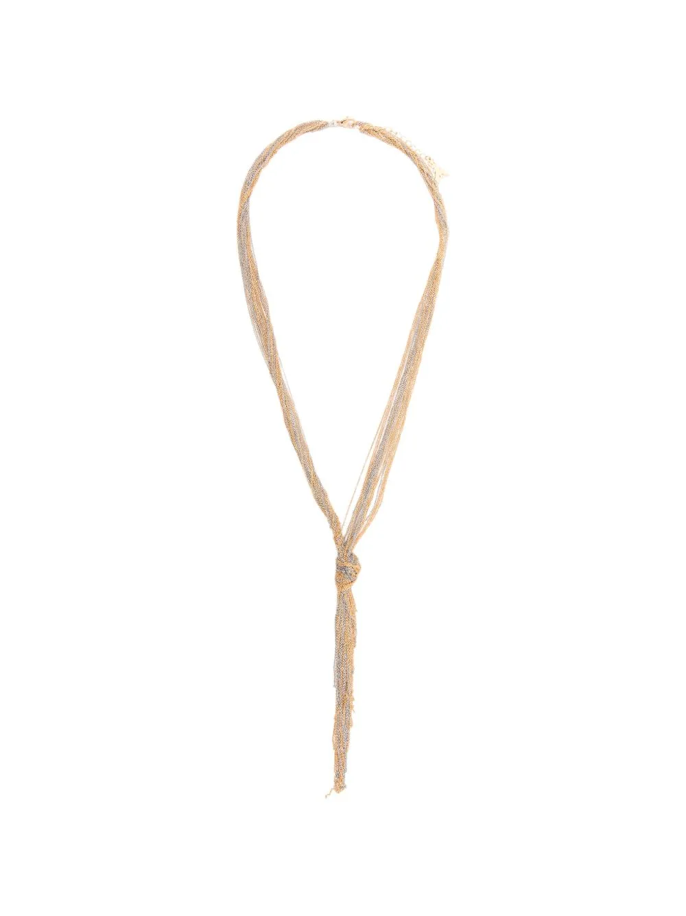 Fringe-Detail Chain Necklace