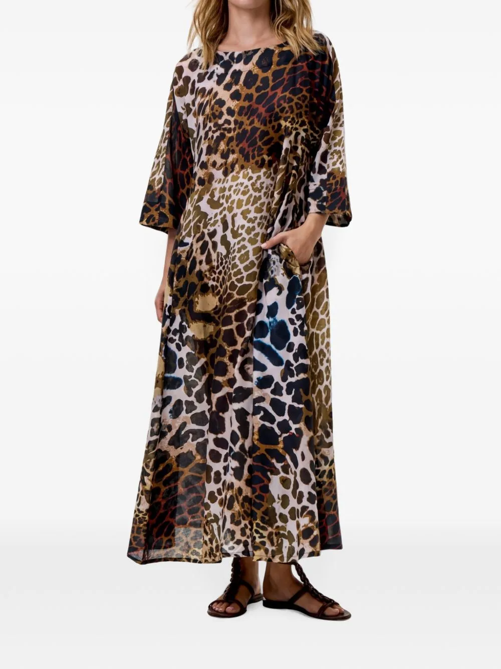 Jackie Leopard-Print Maxi Dress