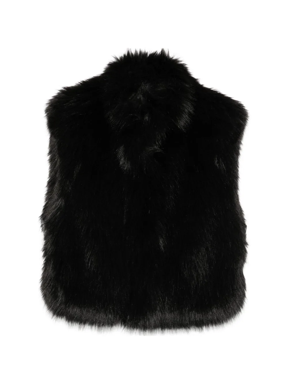 Faux-Fur High-Neck Gillet